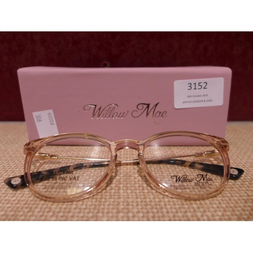 3152 - Willow Mae Oceane Gold Plastic Glasses (308-6) * This lot is subject to VAT