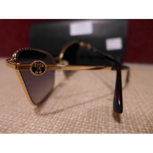 3156 - Moschino Gold and Black Metal Glasses (308-8) * This lot is subject to VAT