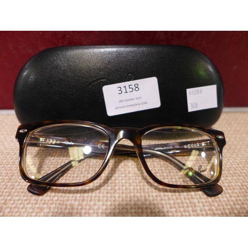 3158 - Rayban Tortoiseshell Plastic Glasses, original RRP £98.87 + VAT (308-2) * This lot is subject to VAT