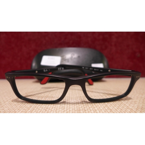 3161 - Rayban Black Plastic Glasses, missing lenses original RRP £98.87 + VAT (308-1) * This lot is subject... 