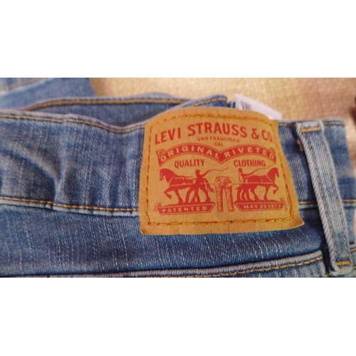 3164 - Three pairs of branded jeans inc; Levi & Replay, mixed sizes, styles and colours. *This lot is subje... 