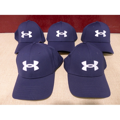 3173 - Five navy Under Armour caps, mixed sizes.*This lot is subject to VAT