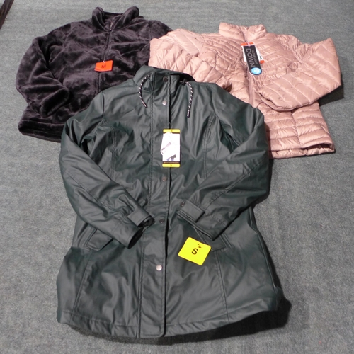 3217 - Assorted women's coats and jackets, mixed sizes, styles, etc. *This lot is subject to VAT