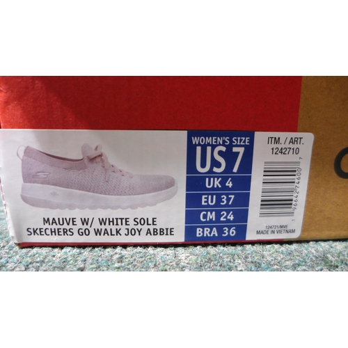 3228 - Women's pink Skechers trainers, UK size 4. *This lot is subject to VAT