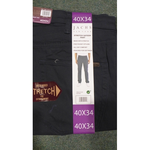 3262 - A quantity of men's blue Jach's trousers, mixed sizes. *This lot is subject to VAT