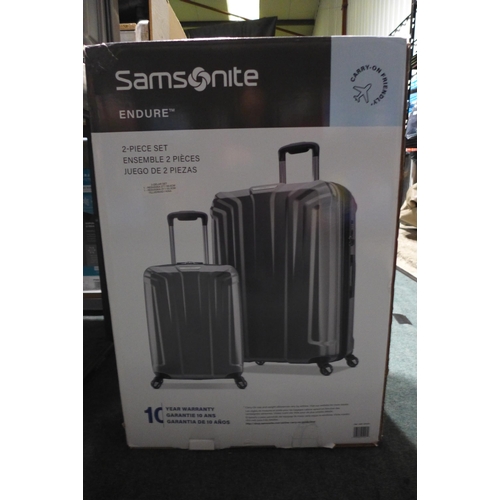 3278 - Samsonite Endure Hardside Two Piece Silver Suitcases, original RRP £119.99 + VAT (307-269) * This lo... 