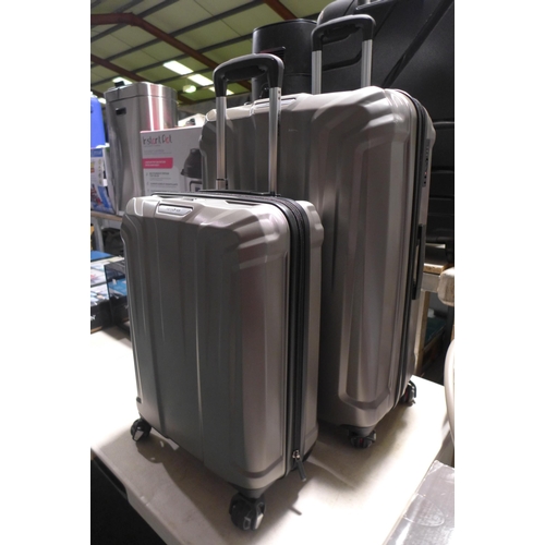 3278 - Samsonite Endure Hardside Two Piece Silver Suitcases, original RRP £119.99 + VAT (307-269) * This lo... 