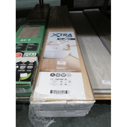 3290 - Two Packs of X-Step Light Oak Laminate Flooring (307-253) * This lot is subject to VAT