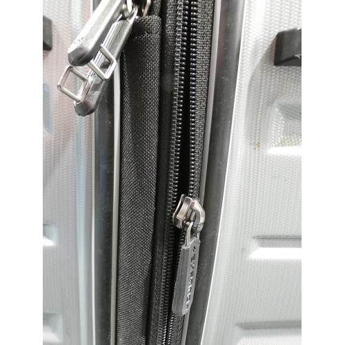 3296 - Samsonite Tech 3 Hardside Two Piece Silver Luggage Cases (Damaged) original RRP £134.99 + VAT (307-5... 