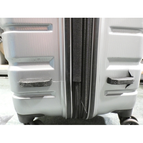 3296 - Samsonite Tech 3 Hardside Two Piece Silver Luggage Cases (Damaged) original RRP £134.99 + VAT (307-5... 