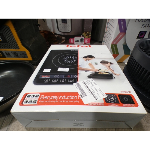 3316 - Tefal Everyday Induction Hob (model:- IH201840) (307-89) * This lot is subject to VAT