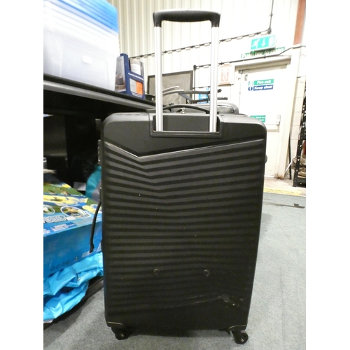 3327 - American Tourister Jetdriver 2.0 Large Black Suitcase (Damaged) (307-129) * This lot is subject to V... 