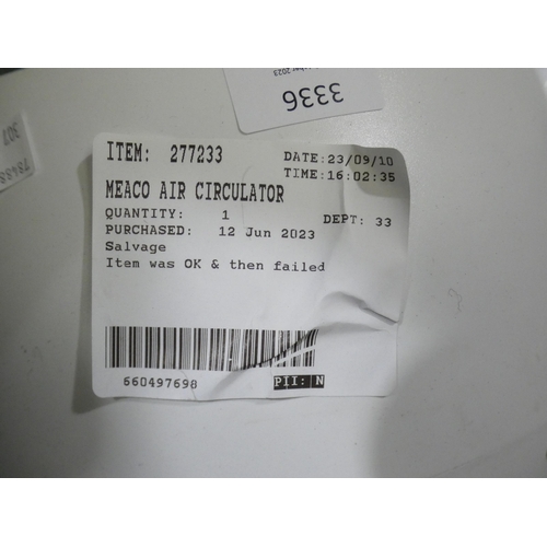 3336 - Meaco Air Circulator with Remote (307-47) * This lot is subject to VAT