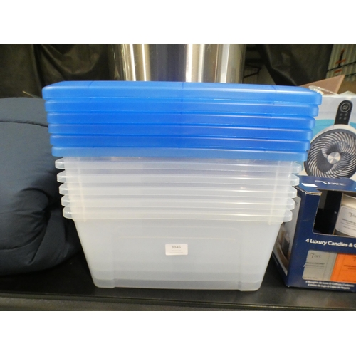 3346 - Iris 15ltr Storage Boxes (307-82) * This lot is subject to VAT