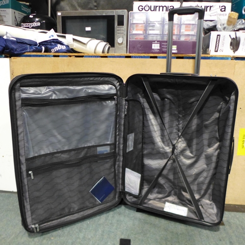 3420 - Samsonite Endure Two Piece Hardside Black Suitcase Set (Damaged) original RRP £129.99 + VAT (306-44/... 