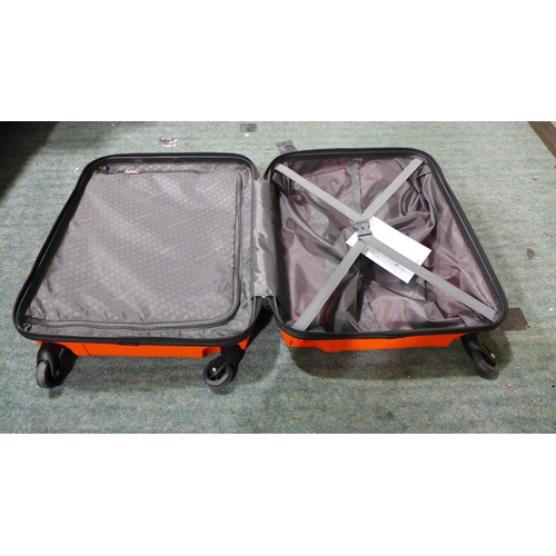 3423 - Two American Tourister Orange Suitcases (79cm and 55cm)  (307-59,68) * This lot is subject to VAT