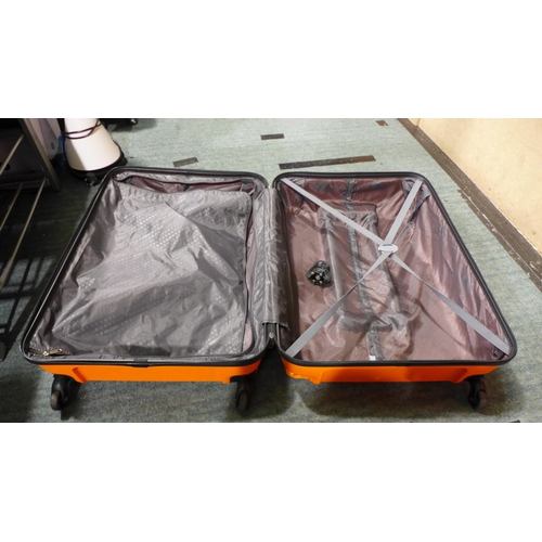 3423 - Two American Tourister Orange Suitcases (79cm and 55cm)  (307-59,68) * This lot is subject to VAT