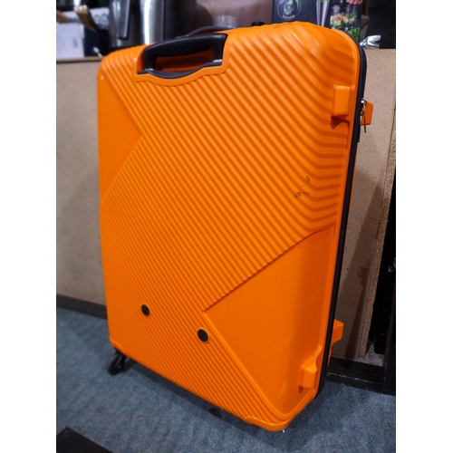 3423 - Two American Tourister Orange Suitcases (79cm and 55cm)  (307-59,68) * This lot is subject to VAT