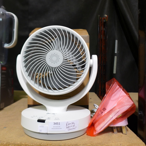 3451 - NSA Compact Circulator Airfan with remote (307-184) * This lot is subject to VAT