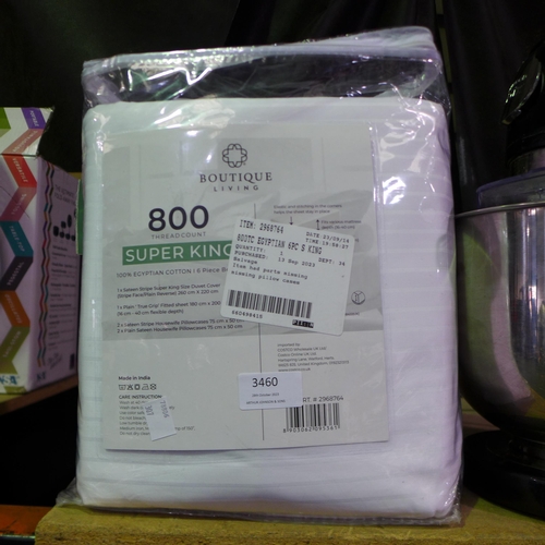 3460 - Egyptian Super King 800TC Bedding, original RRP £99.99 + VAT (307-234) * This lot is subject to VAT