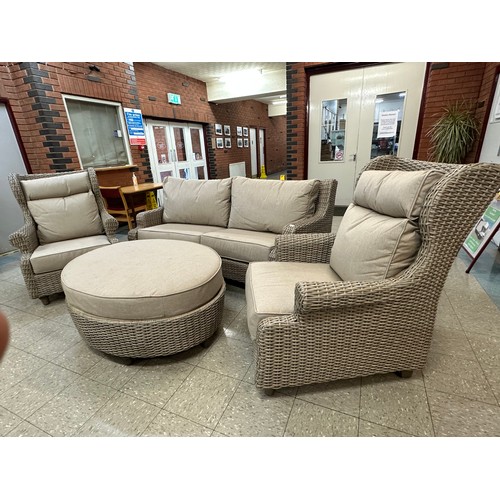 1455 - A Peak Season Mikala 4 piece high back deep seating set, original RRP £2333.31 + VAT (4189-11) *This... 