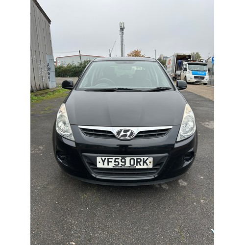 2386 - Hyundai I20 Comfort 5 door hatchback 2009 YF59 ORK 1396cc MOT June 24 -  Mileage 123355 - On view Fr... 