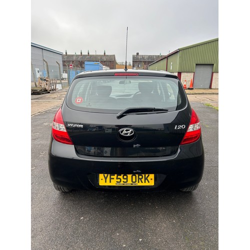 2386 - Hyundai I20 Comfort 5 door hatchback 2009 YF59 ORK 1396cc MOT June 24 -  Mileage 123355 - On view Fr... 