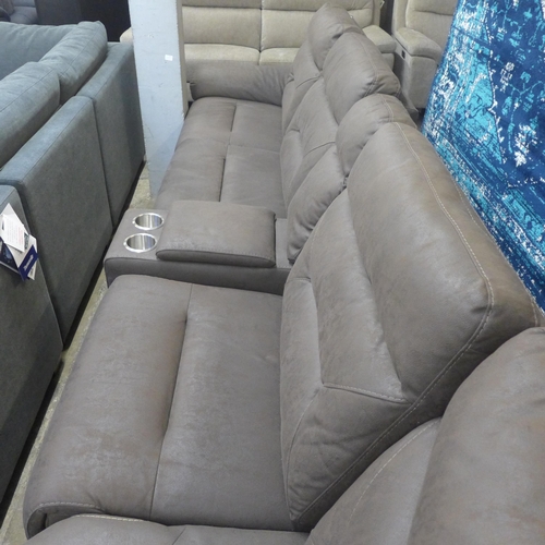 1331 - A Justin brown sectional reclining sofa, original RRP £1833.33 +VAT (4188-18), Damage to cables*This... 