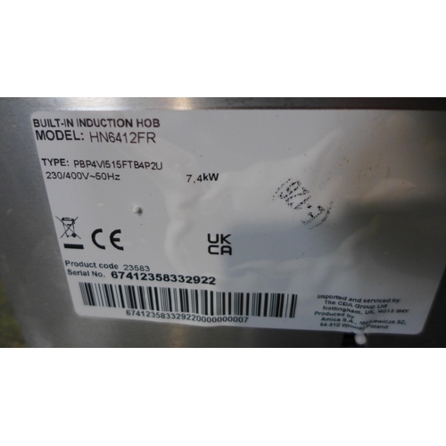 3009 - CDA four zone induction hob (Model No: HN6412FR) (416-152) * This lot is subject to VAT