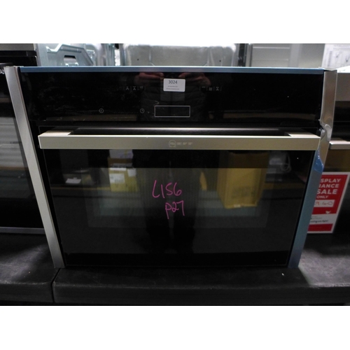 3024 - Neff N70 45l Compact Combi Microwave Oven - Stainless Steel (H455xW595xD548) - model no.:- C17MR02N0... 