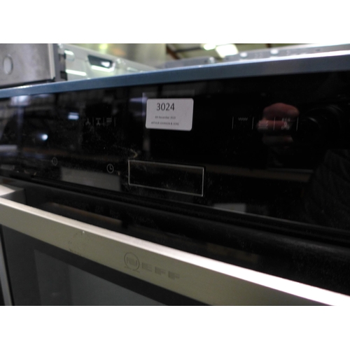 3024 - Neff N70 45l Compact Combi Microwave Oven - Stainless Steel (H455xW595xD548) - model no.:- C17MR02N0... 