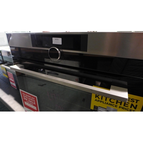 3026 - AEG Pyrolytic Single Oven ( H594xW594xD567) - model no.:- BPK842720M, original RRP £832.50 inc. Vat ... 