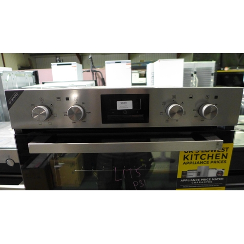 3029 - Zanussi Built Under Multifunction Double Oven (H715xW560xD548) - model no.:- ZOF35661XK, original RR... 