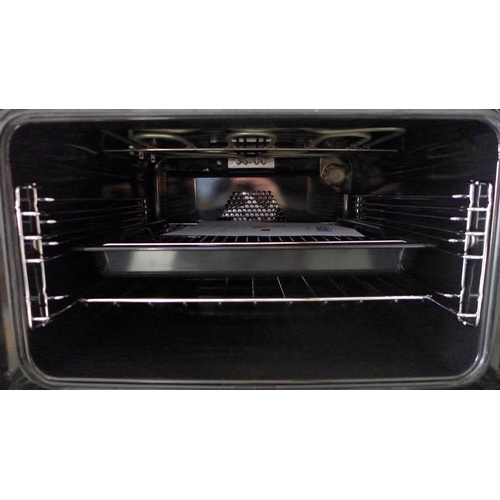 3029 - Zanussi Built Under Multifunction Double Oven (H715xW560xD548) - model no.:- ZOF35661XK, original RR... 