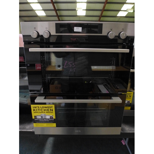 3032 - AEG Built Under Double Oven (H715xW594xD548) - model no.:- DUK431110M, original RRP £732.50 inc. VAT... 