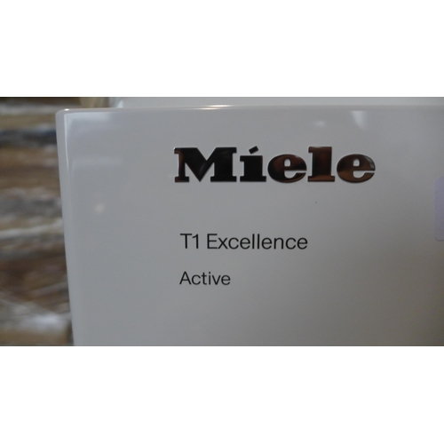 3035 - Miele T1 Excellence Active 7kg Freestanding Heat Pump Tumble Dryer (Model No: TEA225WP Active) DAMAG... 