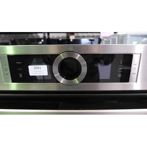 3041 - Bosch Series 8 Compact Steam Oven With Home Connect (H455xW595xD548) - model no.:- CSG656BS7B, origi... 