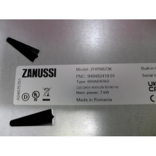 3057 - Zanussi 4-Zone Ceramic Hob (Model No: ZHRN673K) (416-100) * This lot is subject to VAT