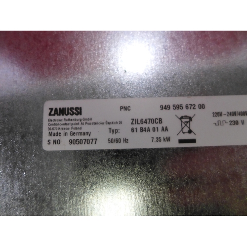 3061 - Zanussi 4-Zone Induction Hob (H44xW590xD520) (Model No: ZIL6470CB), original RRP £257.50 inc. VAT (4... 