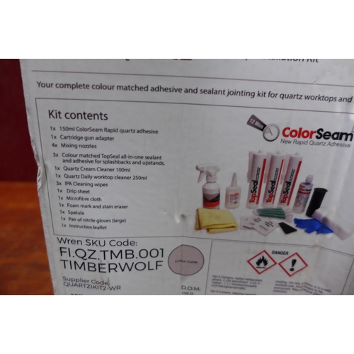 3066 - Xena Quartz Worktop Installation and Aftercare Kit (Colour: Timberwolf) original RRP £41.67 inc. VAT... 