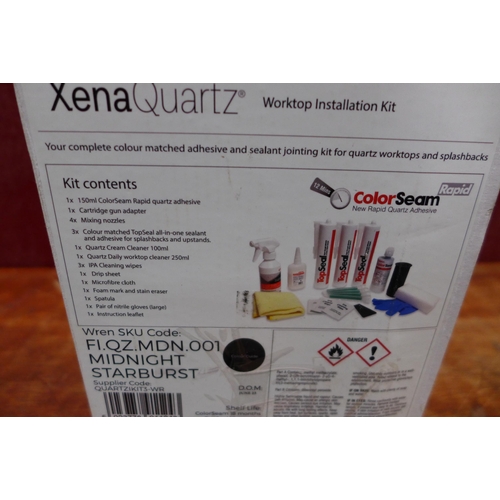 3067 - Xena Quartz Worktop Installation and Aftercare Kit (Colour: Midnight Starburst) original RRP £41.67 ... 