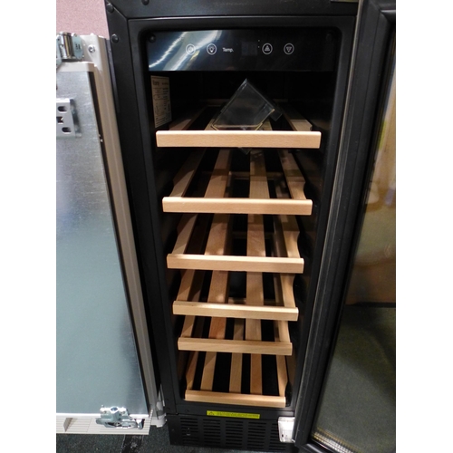 3075 - Viceroy  Under Counter Wine Cooler (H870xW295xD570) (Model No: WRWC30SSED) (416-165) * This lot is s... 