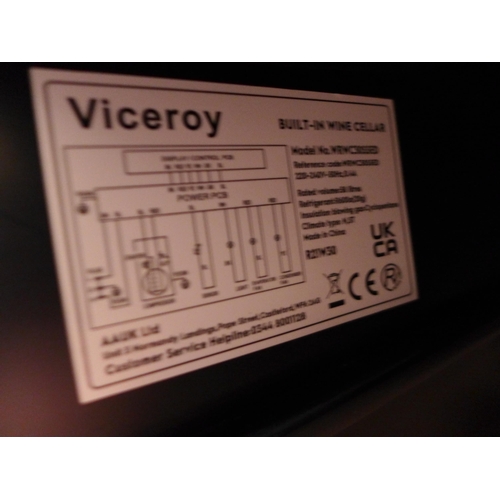 3075 - Viceroy  Under Counter Wine Cooler (H870xW295xD570) (Model No: WRWC30SSED) (416-165) * This lot is s... 