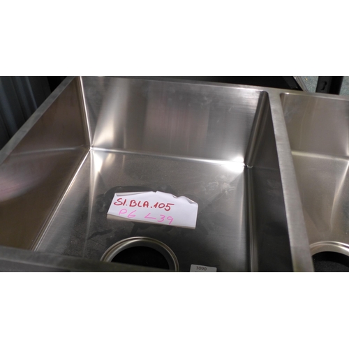 3090 - Metal and Composite Undermount 1.5 Bowl Sink (416-39) * This lot is subject to VAT