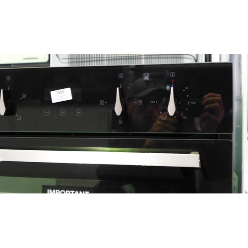 3101 - CDA Built-in Electric Double Oven (Model No: DC941BL) (H888xW595xD54), original RRP £537.50 inc. VAT... 