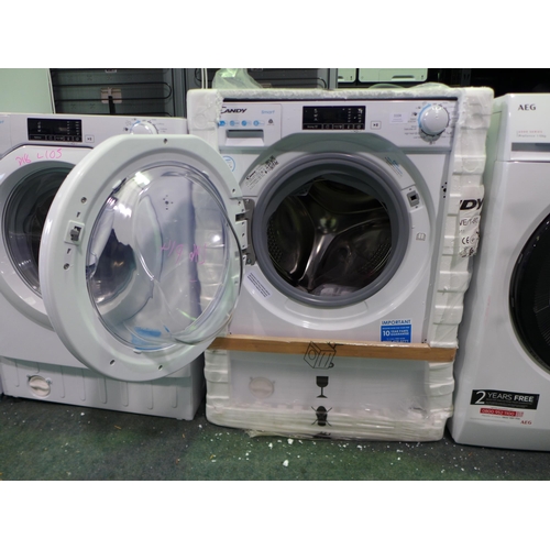 3104 - Candy Integrated Washer Dryer (9+5kg) (H820xW600xD525) - model no.:- CBD 495D1WE, original RRP £412.... 