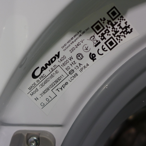 3104 - Candy Integrated Washer Dryer (9+5kg) (H820xW600xD525) - model no.:- CBD 495D1WE, original RRP £412.... 