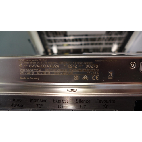 3111 - Bosch Series 4 Fully Integrated Dishwasher (H815xW598xD550) - model no.:- SMV4HCX40G, original RRP £... 