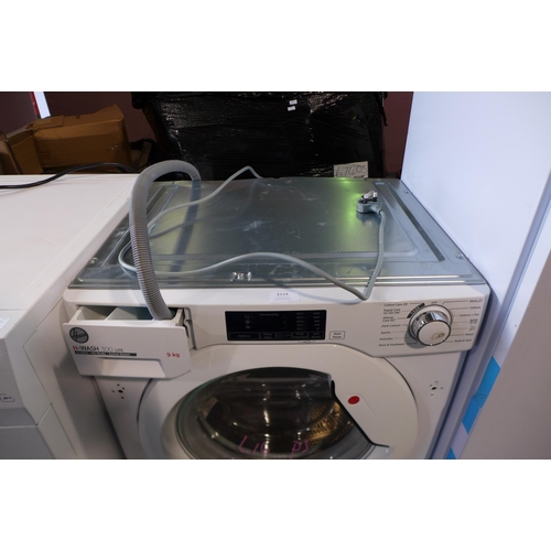 3114 - Hoover H-Wash 300 Lite Integrated Washing Machine (9kg) (Model No: HBWS49D1W4) (H820xW600xD530), ori... 