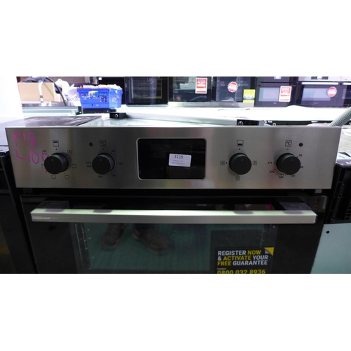 3119 - Zanussi Built In FanCook Double Oven (Damaged Door) (H888xW594xD568) - model no.:- ZKHNL3X1, origina... 